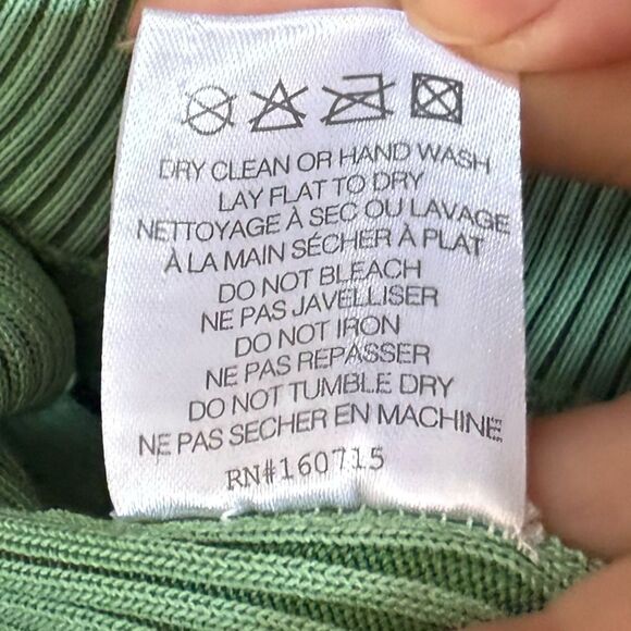 SER.O.YA Lux Ribbed High Rise V Waist Flare Pants in Green XS NWOT - Picture 9 of 14